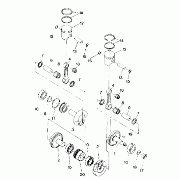 PISTON AND CRANKSHAFT Trail (4912701270036A)
