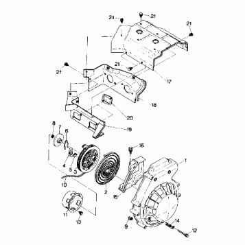 BLOWER HOUSING AND RECOIL STARTER Sport (4912701270043A)