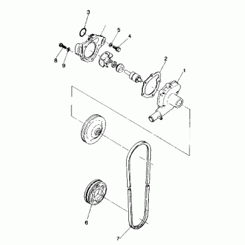WATER PUMP 400 (4912701270047A)