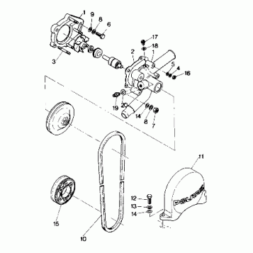 WATER PUMP 600 (4912701270048A)