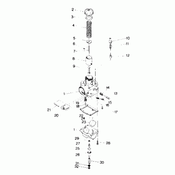 CARBURETOR Trail and 400 (4912701270057A)