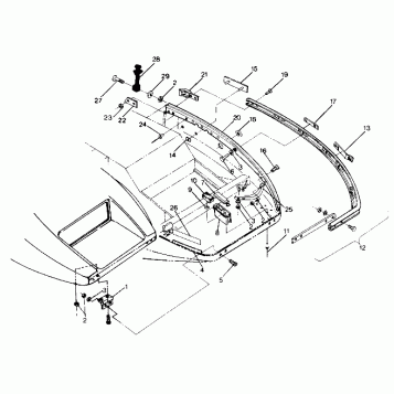 BUMPER AND HINGE LT/LTR (4912711271004A)