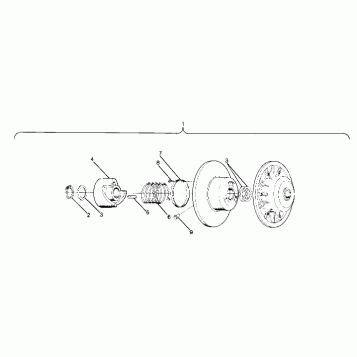 DRIVEN CLUTCH  LT/LTA (4912711271009A)