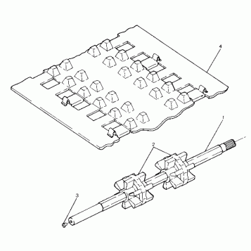 TRACK AND DRIVE SHAFT LT/LTR (4912711271010A)