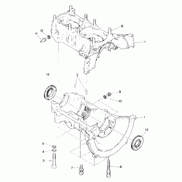 CRANKCASE LT/LTR (4912711271020A)