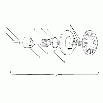 DRIVEN CLUTCH Star, Sprint and Sprint E/S (4912721272007A)