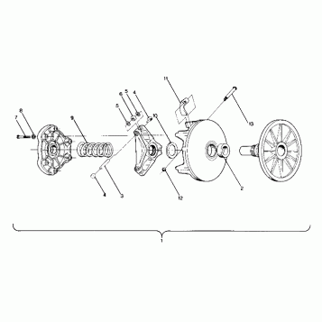 DRIVE CLUTCH Star, Sprint and Sprint E/S (4912721272008A)