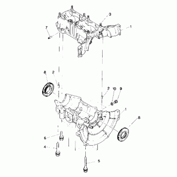 CRANKCASE Sprint and Sprint E/S (4912721272017A)