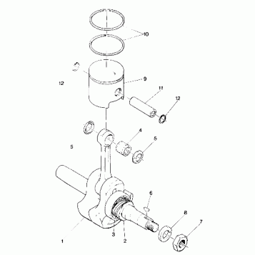PISTON AND CRANKSHAFT Star (4912721272019A)