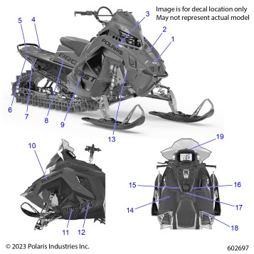 BODY, DECAL, BLACK CRYSTAL SIDE PANEL W/SHADOW GRAY/GREEN ACCENT - S24TFM8MS (602366)