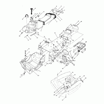 CHASSIS AND SEAT Classic, 400 and 650 (4914131413001A)