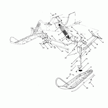 FRONT SUSPENSION AND SKI Classic, 400 and 650 (4914131413007A)