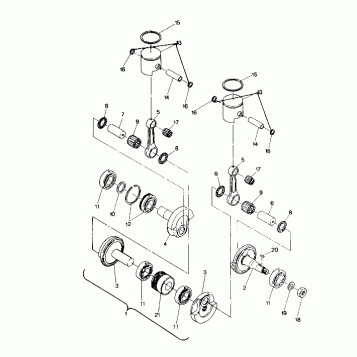 PISTON AND CRANKSHAFT 400 (4914131413029A)