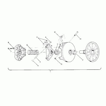 DRIVE CLUTCH LTR/STARTRAK (4914141414017A)