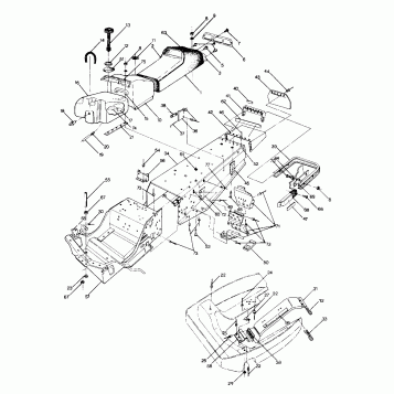 CHASSIS AND SEAT  Sport and Trail (4914161416001A)