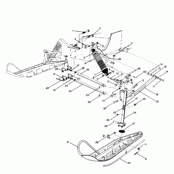FRONT SUSPENSION AND SKI Sport and Trail (4914161416009A)