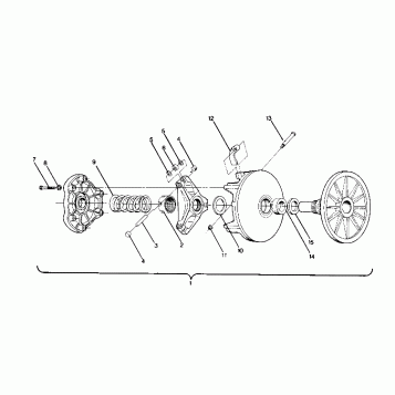 DRIVE CLUTCH  Sport and Trail (4914161416021A)