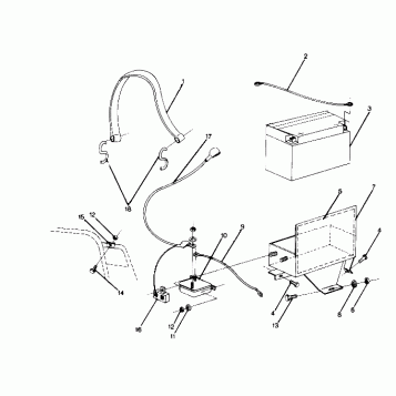 ELECTRIC START COMPONENTS Trail ES and Deluxe (4914161416023A)