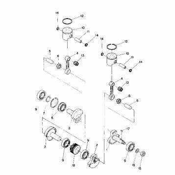 PISTON AND CRANKSHAFT Sport (4914161416029A)
