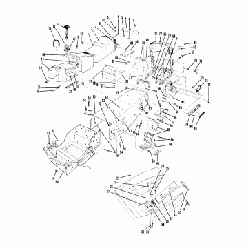 CHASSIS AND SEAT All Swedish Indy Models (4914521452009A)