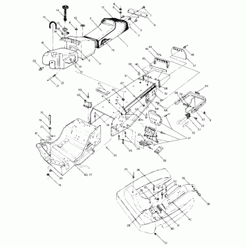 CHASSIS AND SEAT 500 and 500 Classic (4915411541003A)