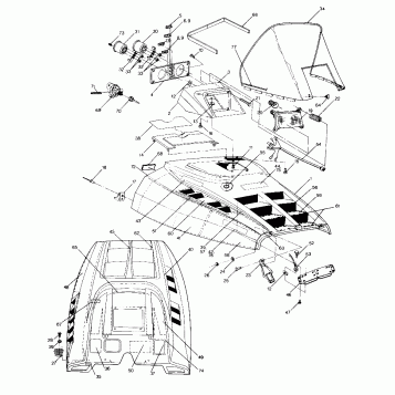 HOOD 400, 500, 500 Classic and 650 Updated 10/88 (4915411541005A)