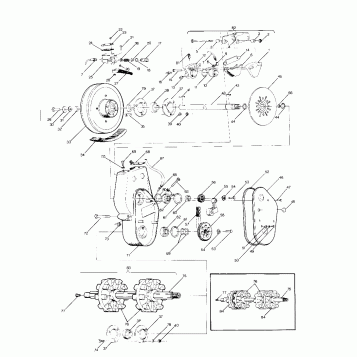 BRAKE AND CHAINCASE 400, 500, 500 Classic and 650 (4915411541015A)