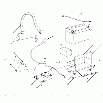 ELECTRIC START COMPONENTS 500 Classic Updated 10/88 (4915411541028A)