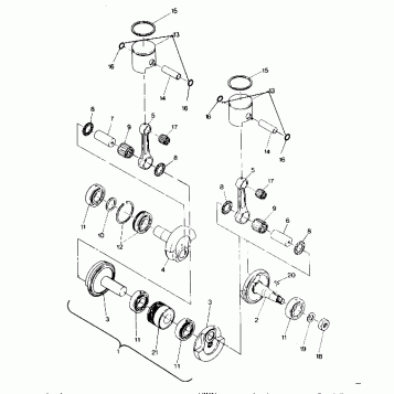 PISTON AND CRANKSHAFT 400 (4915411541037A)