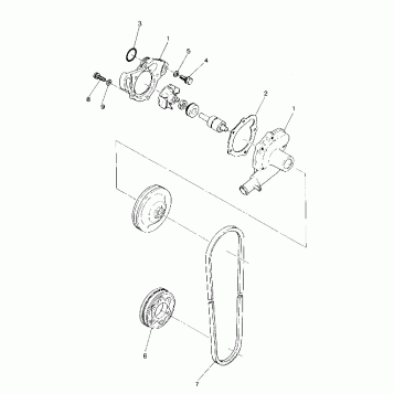 WATER PUMP 500 and 500 Classic (4915411541047A)