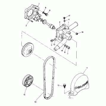 WATER PUMP 650 (4915411541048A)