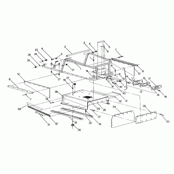 RACK AND TUNNEL EXTENSION - 0891549 (4915421542A008)