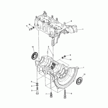 CRANKCASE - 0891549 (4915421542C006)