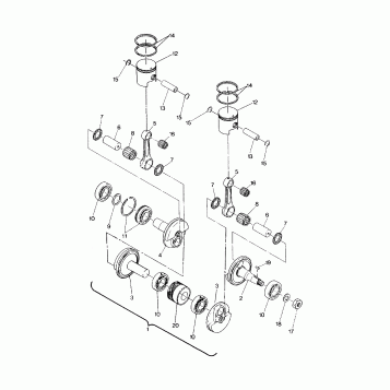 PISTON AND CRANKSHAFT - 0891549 (4915421542C009)