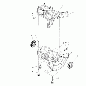 CRANKCASE Sprint E/S (4915431543022A)