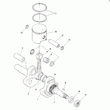 PISTON AND CRANKSHAFT Star (4915431543024A)