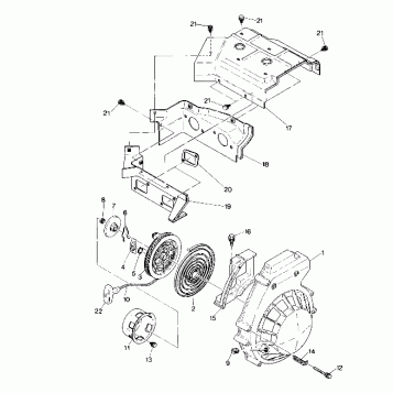 RECOIL STARTER AND BLOWER HOUSING Sprint E/S (4915431543030A)