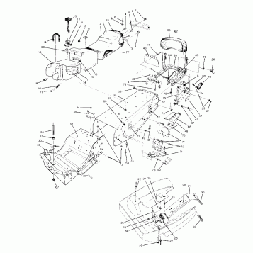 CHASSIS AND SEAT Trail Deluxe Updated 10/88 (4915441544003A)