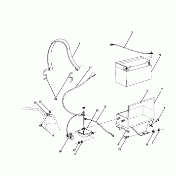 ELECTRIC START COMPONENTS  Trail ES and Deluxe (4915441544021A)