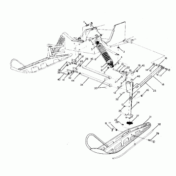 FRONT SUSPENSION AND SKI Sport and Sport GT (4915451545007A)