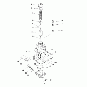 CARBURETOR Sport and Sport GT *DEALER MUST VERIFY JETTING & CARBURETOR ASSE (4915451545030A)