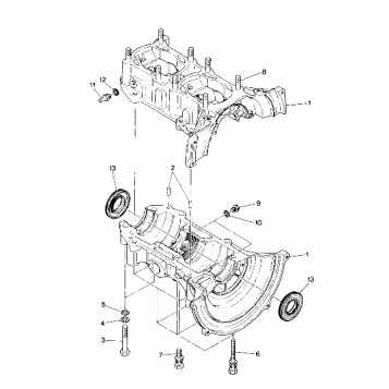 CRANKCASE Supertrak (4915871587021A)