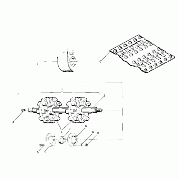 TRACK AND DRIVE SHAFT  Supertrak Updated lO/88 (4915871587030A)