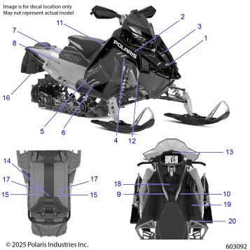 BODY, DECAL, CASCADE GREEN PANEL W/WHITE TRIM - S26TLC8MS/TLR8MS (603092)