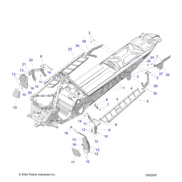 CHASSIS, FOOTRESTS, AND RUNNING BOARDS - S26TFM9BSB/9BSC (C602930)