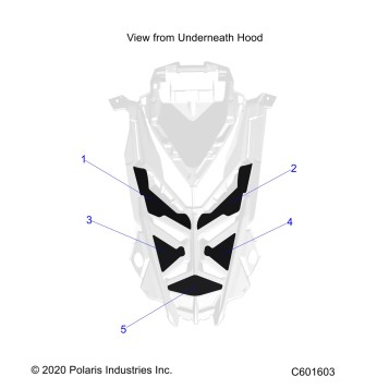 BODY, HOOD FOAM/SEAL - S23TKV8RS (C601603)