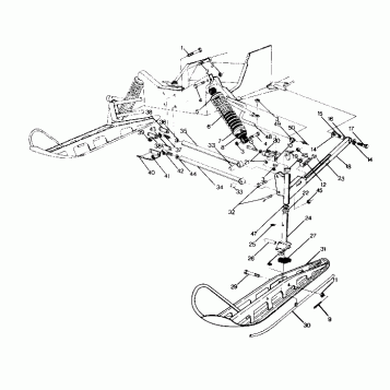 FRONT SUSPENSION AND SKI 400 (4916781678007A)