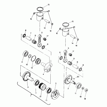 PISTON AND CRANKSHAFT 400 (4916781678025A)