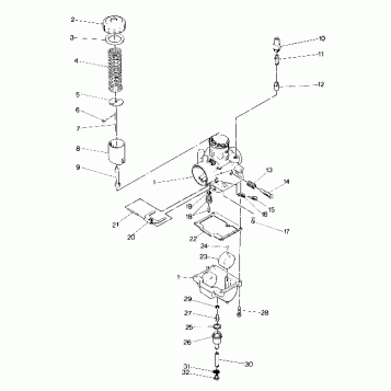 CARBURETOR 400 Updated 2/90 (4916781678031A)