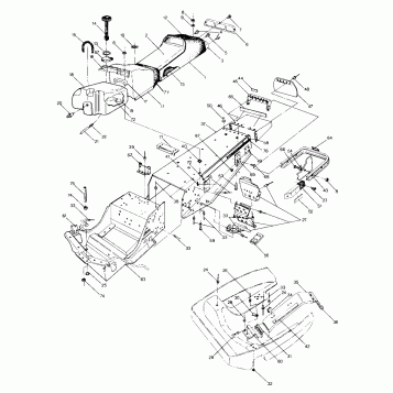 CHASSIS AND SEAT 500 and 500 Classic Updated 2/90 (4916791679001A)